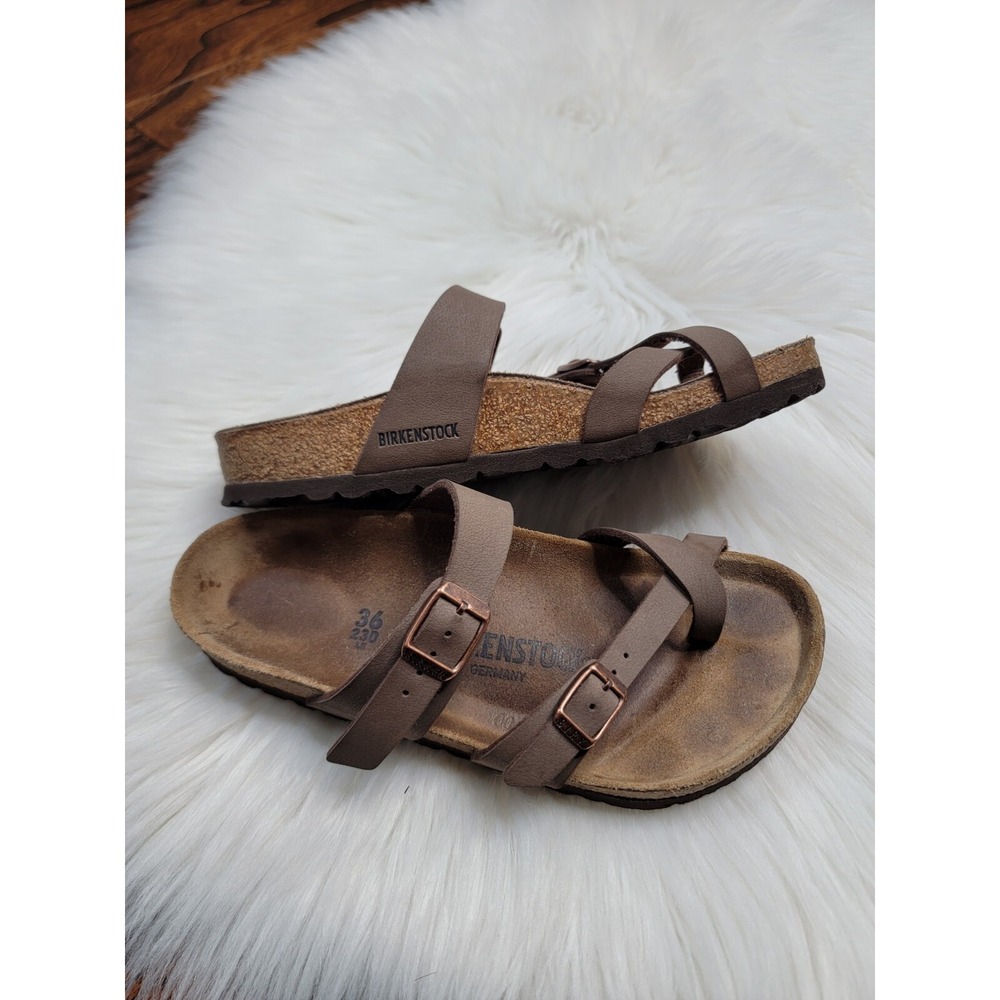 Birkenstock Mayari Sandals Women's Euro Size 36 US Size 5 Brown Leather
